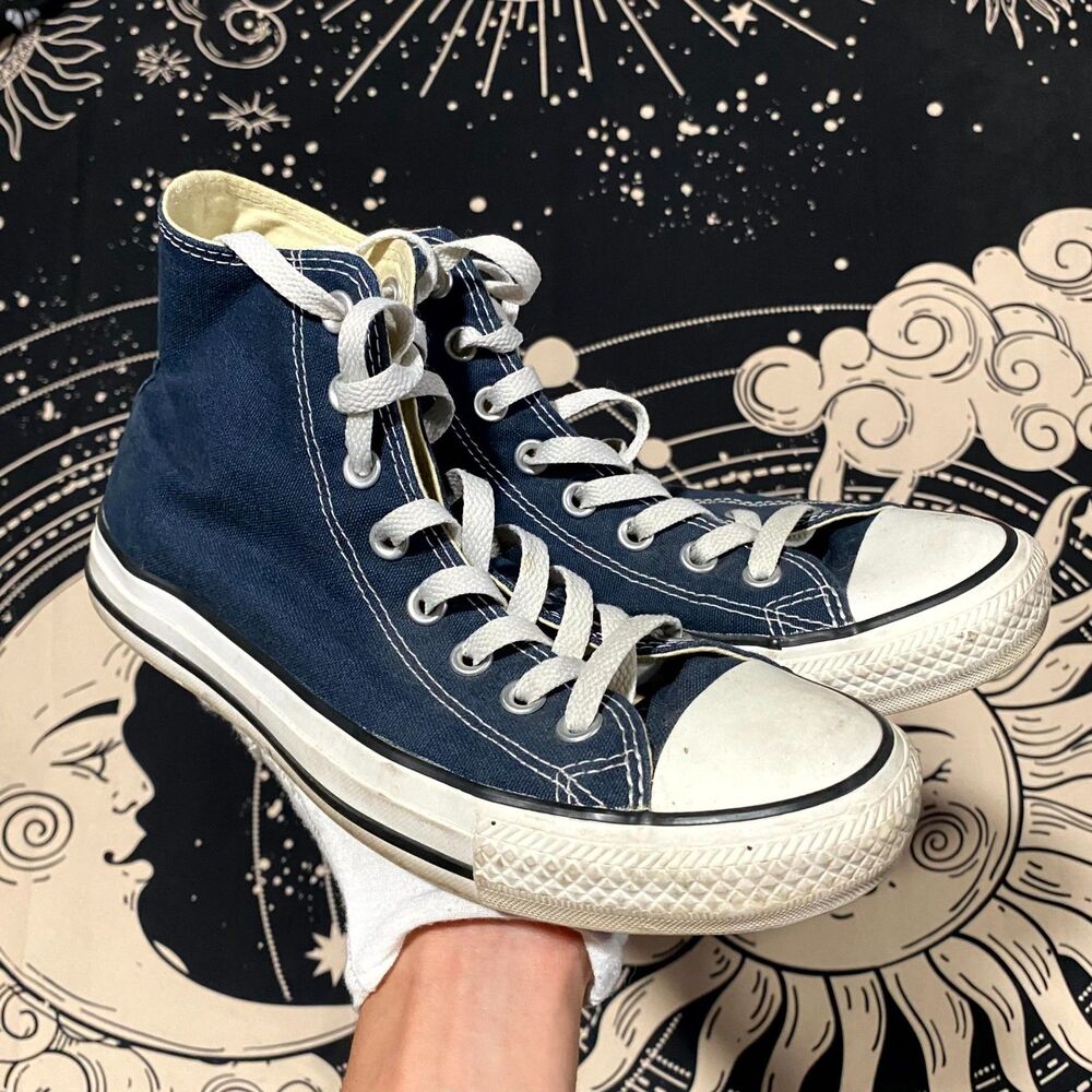 Converse Chuck Taylor All Star 125809F Athletic Sneaker Unisex M7/W9 Blue Canvas